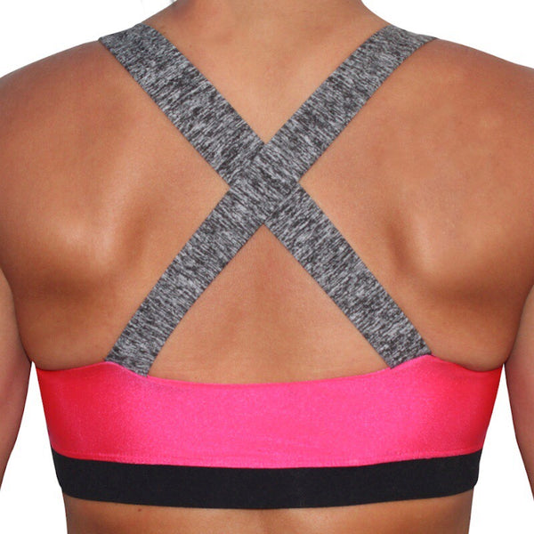 Easy-On Support Running Bra (D-H) - Pink